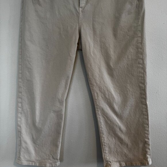 Loft "The Slim" Off White Jeans Size 18 / 34 - Worn Once - Picture 4 of 11